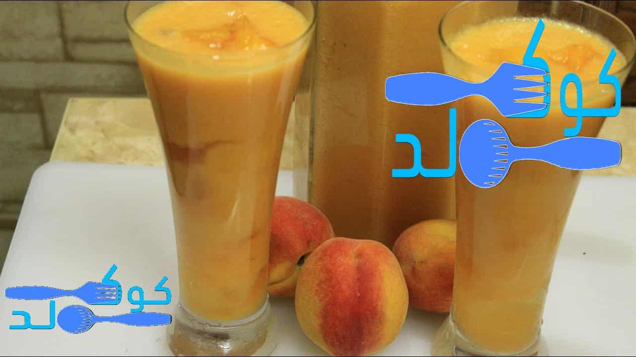 عمل عصير الخوخ